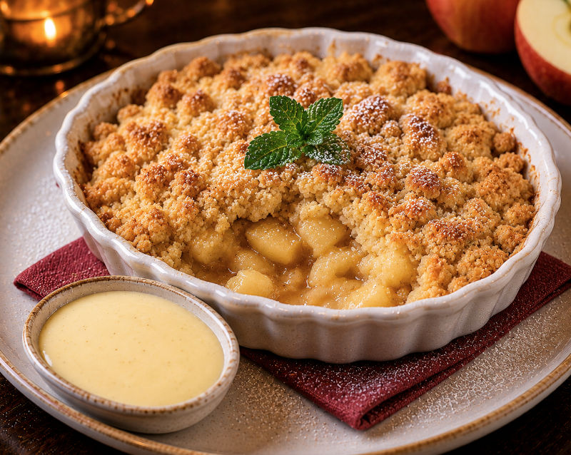 Apfel Crumble