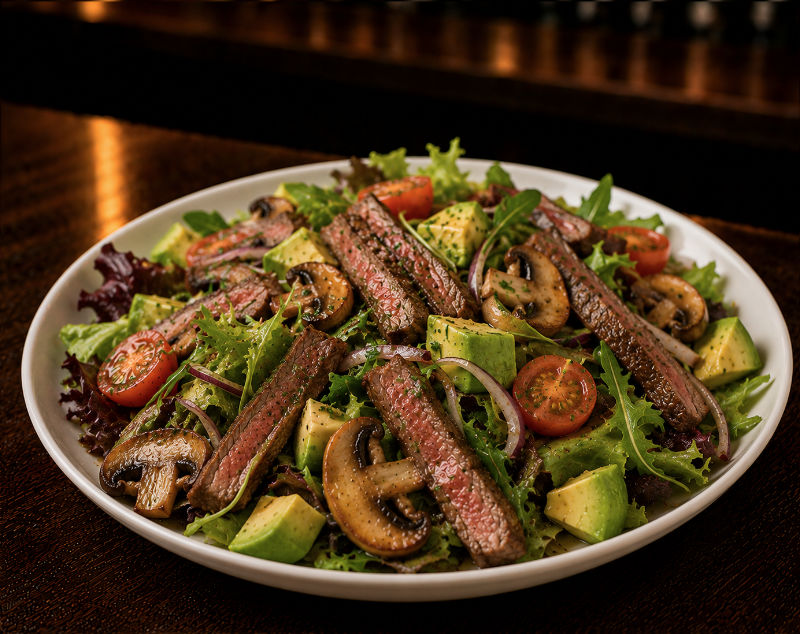 Rindersteak-Salat