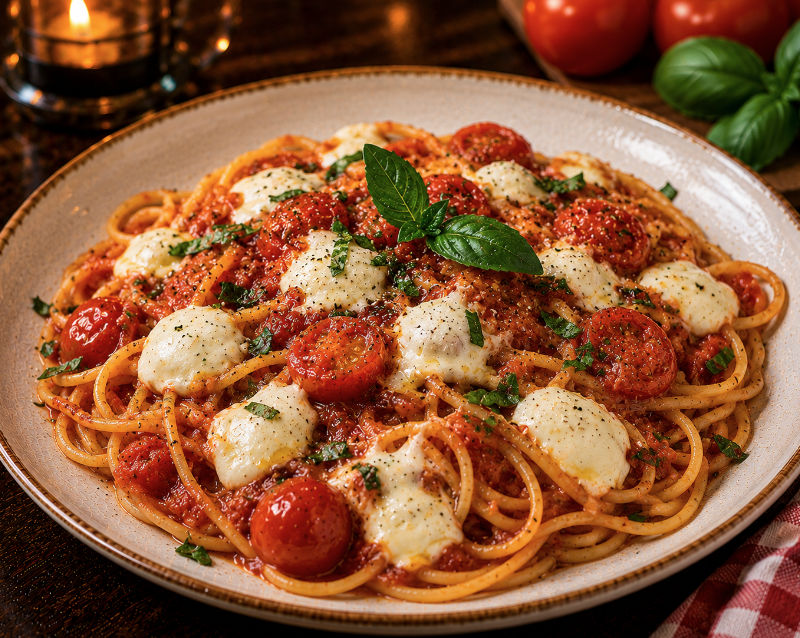 Spaghetti Tomate Mozzarella
